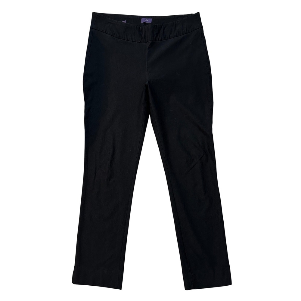 NYDJ Pants Ponte Knit Black Skinny‎ Ankle Lift Tuck Technology Womens 12